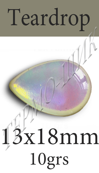 Color-Stone Teardrop 13x18mm